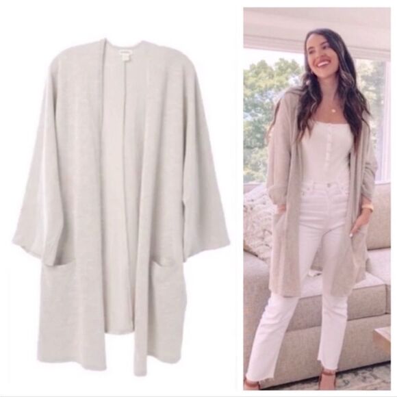 DONNI Women's Ribbed Relaxed Openfront
Cardigan Size OSFA - Picture 1 of 8